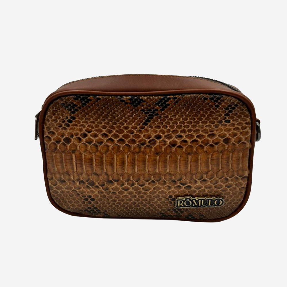 Crossbody-Calcata-xs-pitón-cafe-1 Crossbody Calcata xs pitón - Image 1